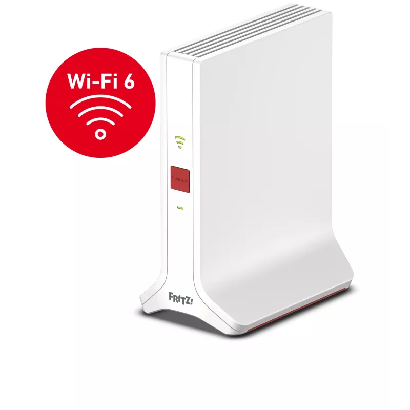 Wi‑Fi Repeater FRITZ Repeater 3000 AX Edition — Dual‑Band 2,4/5 GHz, Wi‑Fi 6 (802.11ax), bis zu 2400 Mbit/s, Gigabit Ethernet