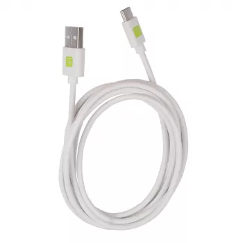 Techly ICOC MUSB20-CMAM20TW USB-Kabel USB 2.0 2 m USB A USB C Weiß
