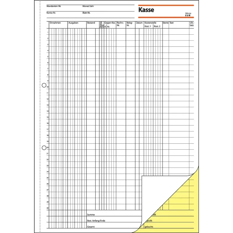 Schreibheft Sigel KG429 A4 50 Blatt Grün Weiß