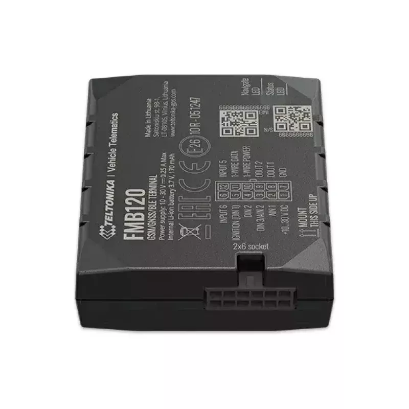 Teltonika FMB120 Auto Schwarz staubgeschützter GPS-Tracker