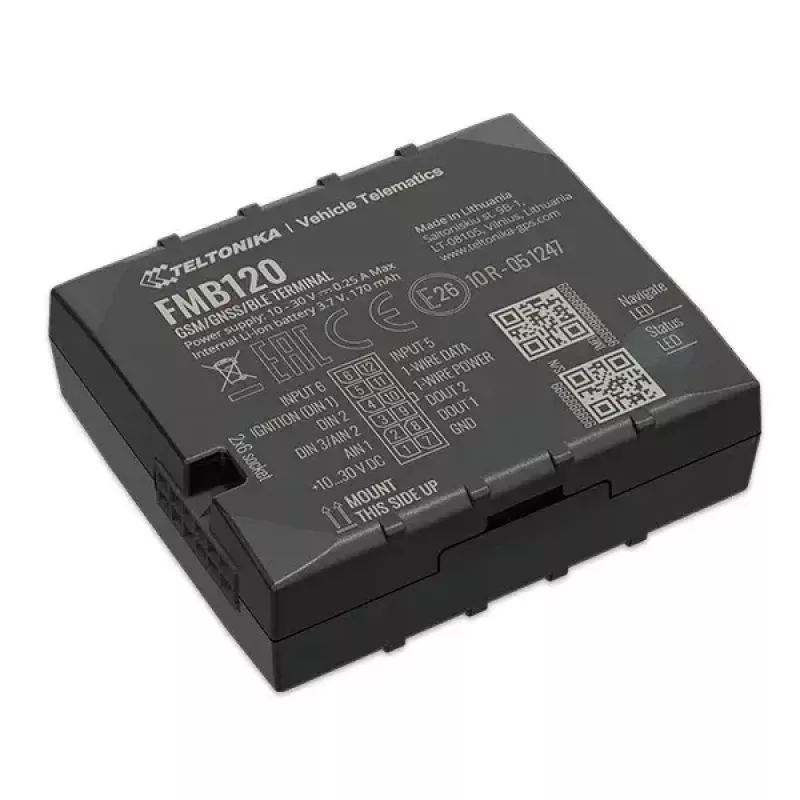 Teltonika FMB120 Auto Schwarz staubgeschützter GPS-Tracker