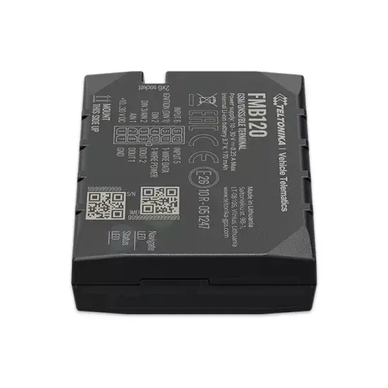 Teltonika FMB120 Auto Schwarz staubgeschützter GPS-Tracker
