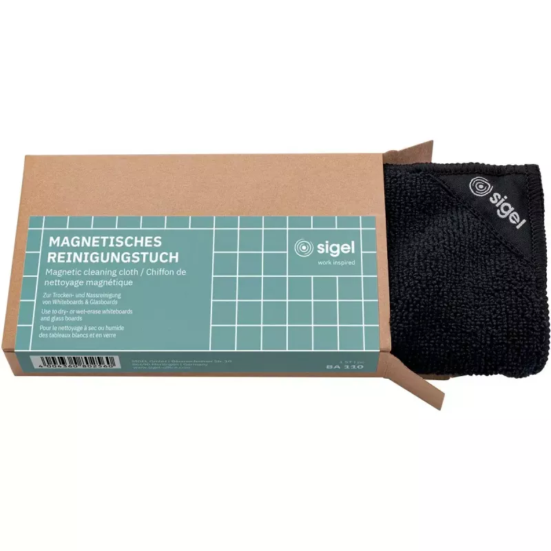 Reinigungstuch Mikrofaser Sigel BA110 Neodymium Schwarz 250x250mm