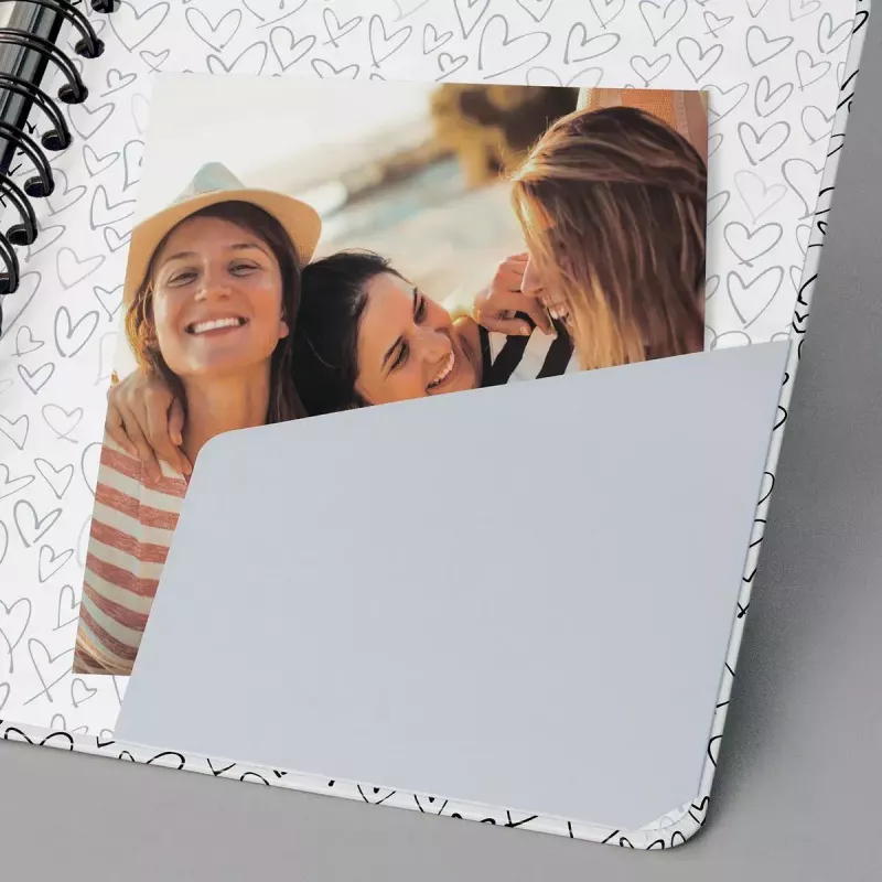 Schreibheft Sigel Jolie JN621 A5 120 Blatt Punktkariert Schwarz Orange Pink Weiß