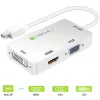 Techly Adapter 3 in 1 Mini DisplayPort (Thunderbolt) auf HDMI / DVI / VGA IADAP MDP-COMBOF12