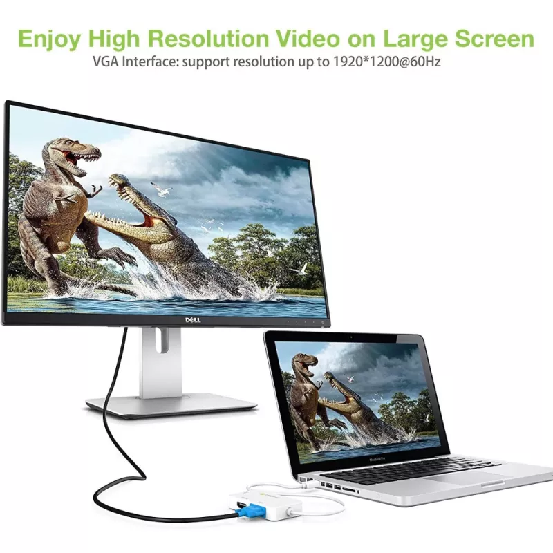 Techly Adapter 3 in 1 Mini DisplayPort (Thunderbolt) auf HDMI / DVI / VGA IADAP MDP-COMBOF12