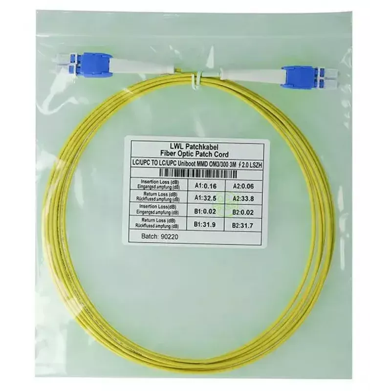 Glasfaserkabel BlueOptics SFP8181BU0.5MK 0,5 m LC Gelb