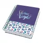 Schreibnotizbuch Sigel Jolie JN617 A5 120 Blatt Blau Grün Pink Violett Weiß