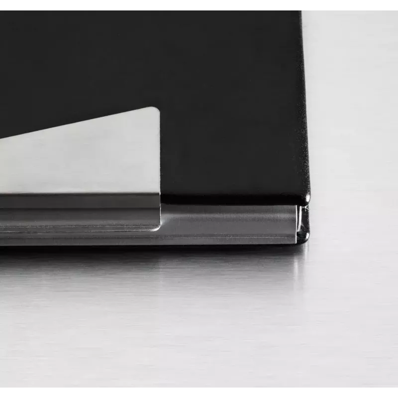 Visitenkartenetui Sigel VZ131 Aluminium Schwarz Silber
