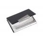 Visitenkartenetui Sigel VZ131 Aluminium Schwarz Silber