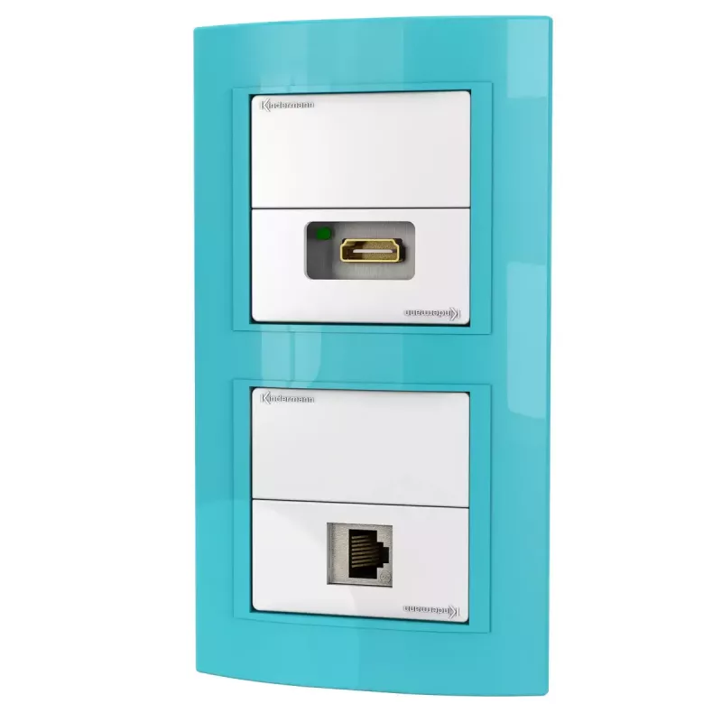 Steckdosen-Einsatz RJ-45 + HDMI Kindermann 7456 000 544