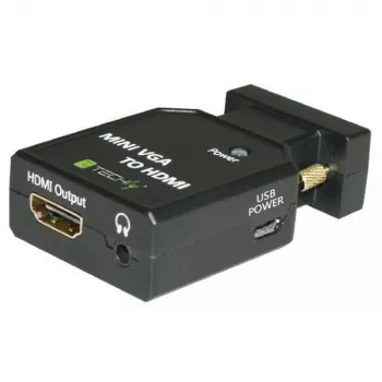 Techly Mini-Konverter VGA und Audio zu HDMI IDATA VGA-HDMINI