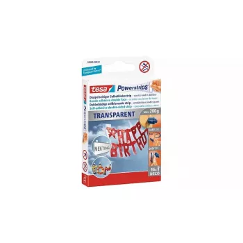 Montagekleber TESA Powerstrips Transparent DECO