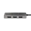 StarTech.com 3-Port USB-C Multi-Monitor Adapter, USB Type-C to 3x DisplayPort 1.4 MST Hub, Triple 4K 60Hz DP Laptop Display Extender / Splitter, HDR, Extra-Long Built-In Kabel - Windows Only