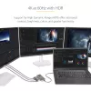 StarTech.com 3-Port USB-C Multi-Monitor Adapter, USB Type-C to 3x DisplayPort 1.4 MST Hub, Triple 4K 60Hz DP Laptop Display Extender / Splitter, HDR, Extra-Long Built-In Kabel - Windows Only