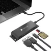 Techly IADAP-USBC-935 Laptop-Dockingstation/Port-Replikator Kabelgebunden USB 3.2 Gen 1 (3.1 Gen 1) Typ-C Schwarz