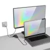Techly IADAP-USBC-935 Laptop-Dockingstation/Port-Replikator Kabelgebunden USB 3.2 Gen 1 (3.1 Gen 1) Typ-C Schwarz