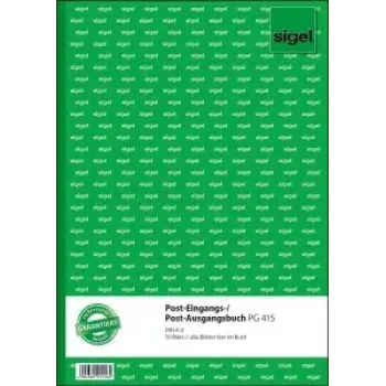 Schreibheft Sigel PG415 A4 50 Blatt Grün Weiß