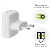 Wandladegerät d bramante re-charge Pro EU flach 2×USB-C 20W Weiß (Indoor)