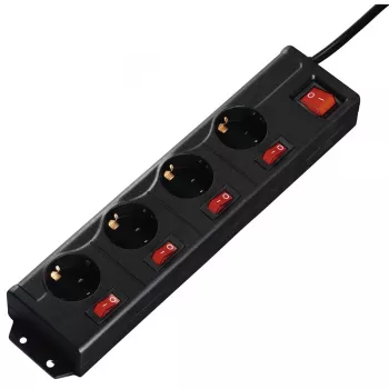 Hama 137257 Stromverlängerung 1,4 m 4 AC-Steckdosen Innenbereich Weiß