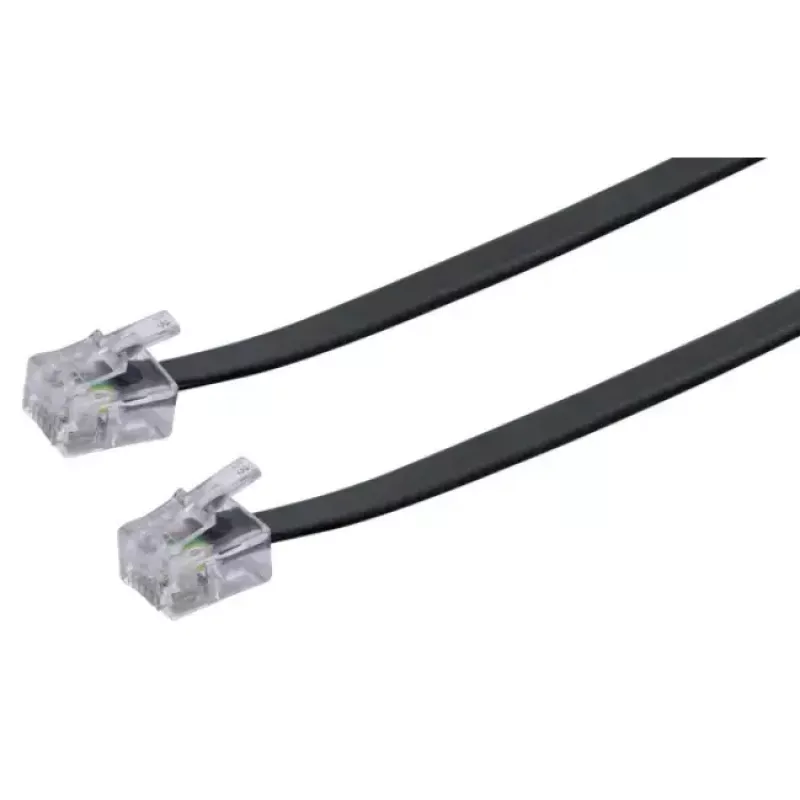 Netzwerkkabel Schwaiger 6,0 m RJ-11 - RJ-11 6 m Schwarz