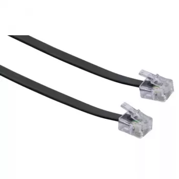 Netzwerkkabel Schwaiger 6,0 m RJ-11 - RJ-11 6 m Schwarz