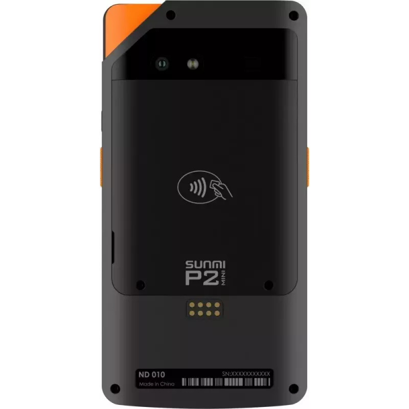 Mobiles POS SUNMI P2 Mini mit 2 GB RAM, 16 GB Speicher und 5-MP-Kamera