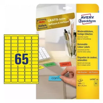 Selbstklebendes Druckeretikett Avery L4793-20