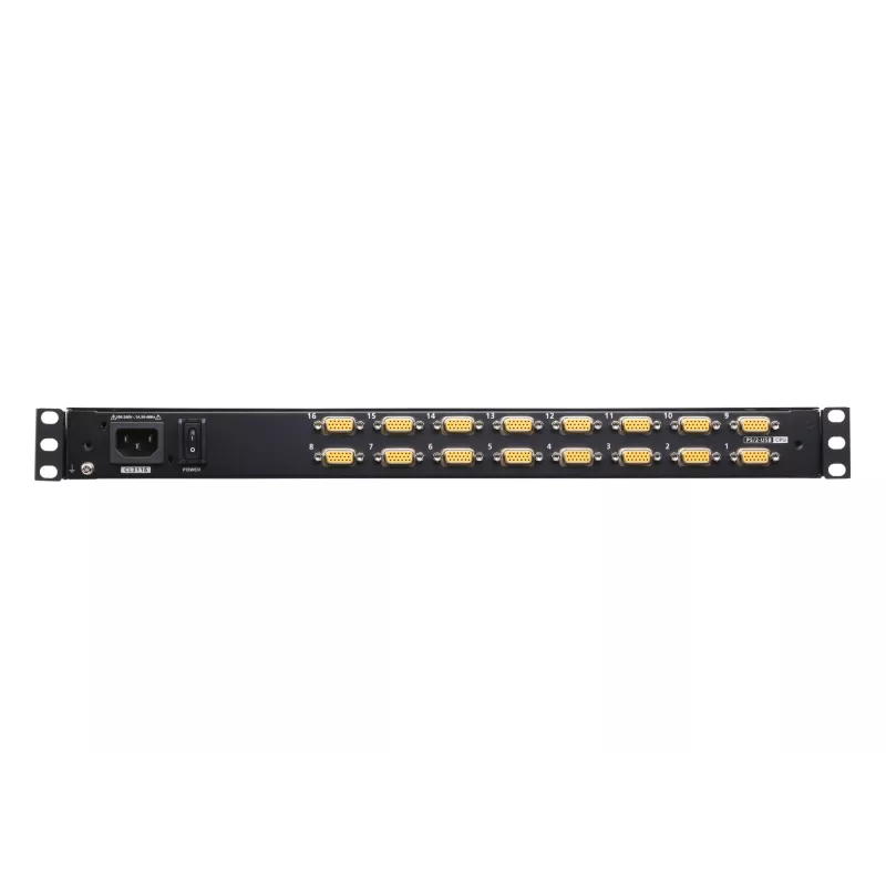 ATEN CL3116NX Rack-Konsole 47 cm (18,5 Zoll) 1366 x 768 Pixel Metall, Kunststoff Schwarz 1U
