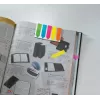 Lesezeichen Sigel HN611 Flexibles Lesezeichen Blau Grün Orange Pink Gelb 125 Stück