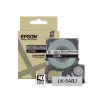 Epson Mattes Band – Grau/Schwarz 18 mm (8 m) – LK-5ABJ, Schwarz auf Grau, LK, Rhino, LabelWorks LW-C410, LabelWorks LW-C610, 1,8 cm, 8 m