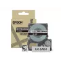 Epson Mattes Band – Grau/Schwarz 18 mm (8 m) – LK-5ABJ, Schwarz auf Grau, LK, Rhino, LabelWorks LW-C410, LabelWorks LW-C610, 1,8 cm, 8 m