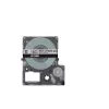 Epson Mattes Band – Grau/Schwarz 18 mm (8 m) – LK-5ABJ, Schwarz auf Grau, LK, Rhino, LabelWorks LW-C410, LabelWorks LW-C610, 1,8 cm, 8 m