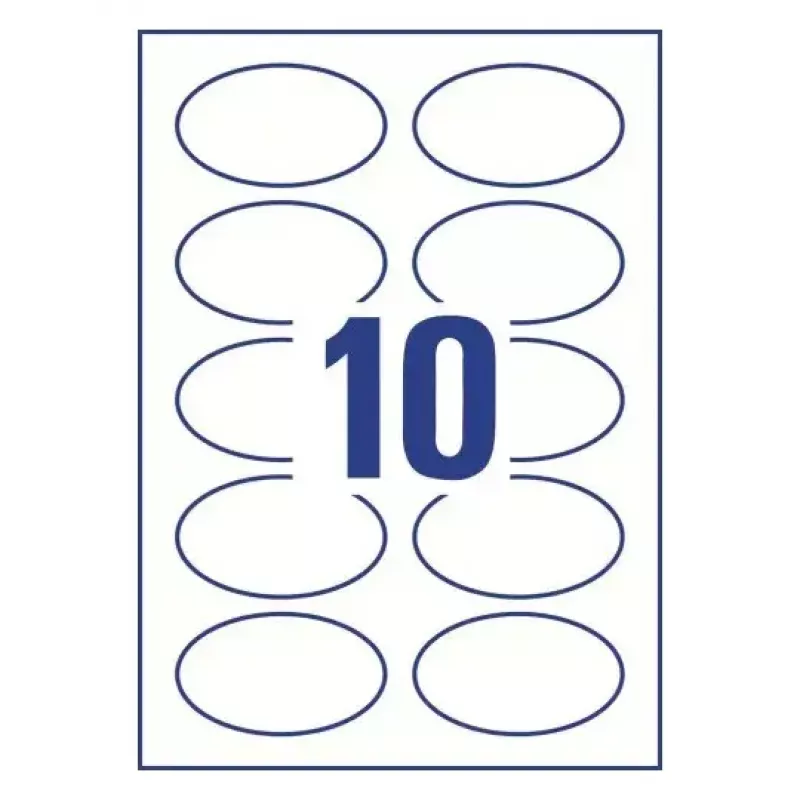 Selbstklebendes Etikett Oval Ablösbar Avery L4882-20