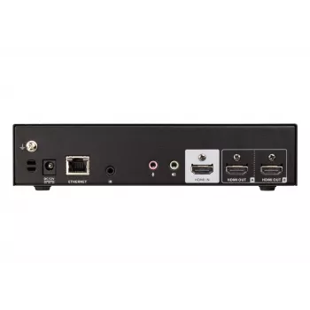 ATEN Seamless Presentation Switch mit Quad V, HDMI, USB Typ-A, Metall, Schwarz, 60 Hz, 15 m