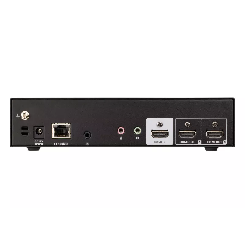 ATEN Seamless Presentation Switch mit Quad V, HDMI, USB Typ-A, Metall, Schwarz, 60 Hz, 15 m