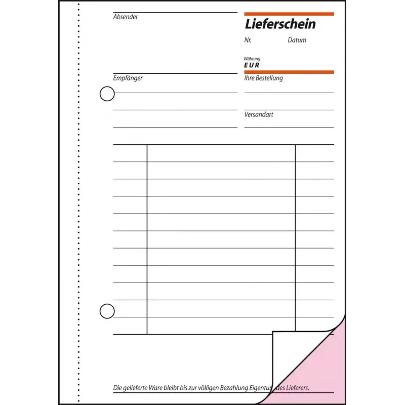 Geschäftsformular Sigel LI625 A6 Grün Pink Weiß