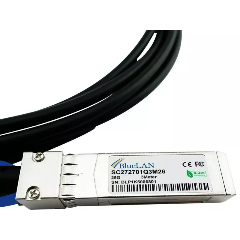 SFP28 Kabel BlueOptics JNP-SFP-25G-DAC-0.5M-BL 0,5 m Stecker/Stecker