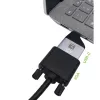 Techly IADAP USBC-VGAC USB-Grafikadapter 1920 x 1200 Pixel Schwarz, Silber