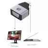 Techly IADAP USBC-VGAC USB-Grafikadapter 1920 x 1200 Pixel Schwarz, Silber