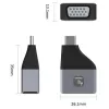 Techly IADAP USBC-VGAC USB-Grafikadapter 1920 x 1200 Pixel Schwarz, Silber