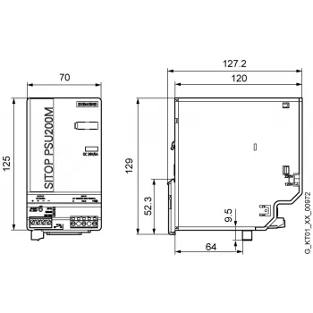 Siemens 6EP1333-3BA10 Netzteil Innenbereich Mehrfarbig