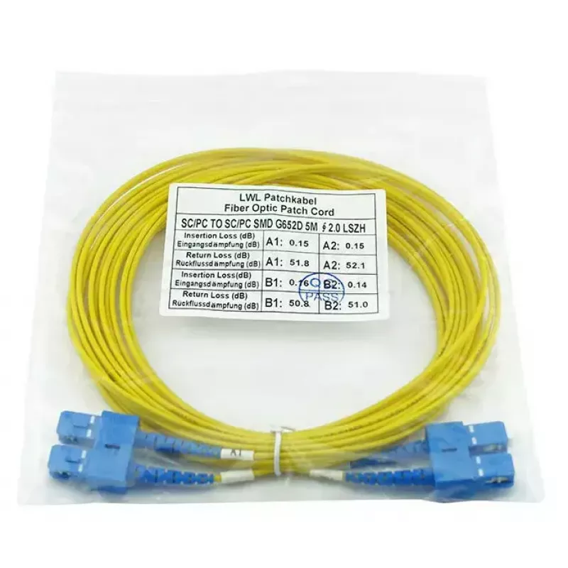 BlueOptics SFP3232BU2MK InfiniBand Glasfaserkabel 2 m SC Gelb