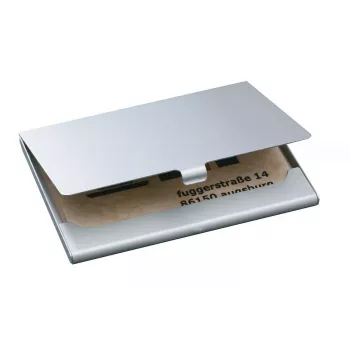 Visitenkartenetui Sigel VZ135 Aluminium Silber
