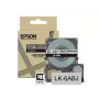 Epson Mattes Band – Grau/Schwarz 24mm (8m) – LK-6ABJ, Schwarz auf Grau, LK, Schwarz, Grau, Epson, LabelWorks LW-C610, 2,4 cm