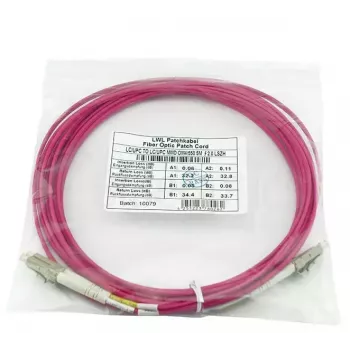 BlueOptics QK732A-BO InfiniBand/Glasfaserkabel 1 m LC Violett