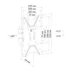 TV-Wandhalterung Schwaiger LWH14225 513 Schwarz