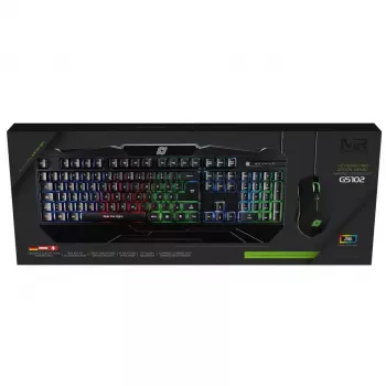 MediaRange MRGS102 Gaming-Tastatur und Maus USB QWERTZ Schwarz RGB