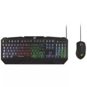 MediaRange MRGS102 Gaming-Tastatur und Maus USB QWERTZ Schwarz RGB