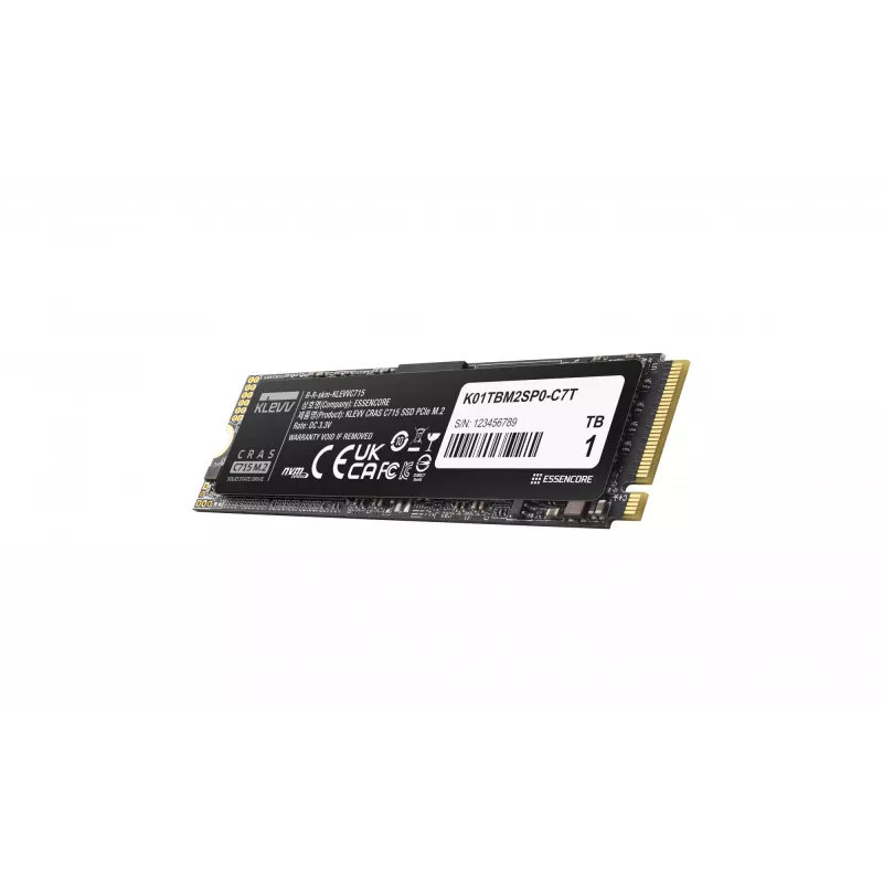 SSD-Laufwerk KLEVV 1 TB M.2 2280 PCIe Gen3 NVMe K01TBM2SP0-C7T